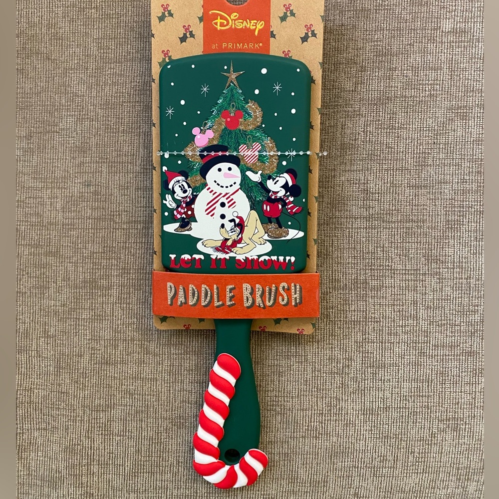 Disney Mickey Mouse & Minnie Mouse Christmas Hairbrush - Primark Exclusive